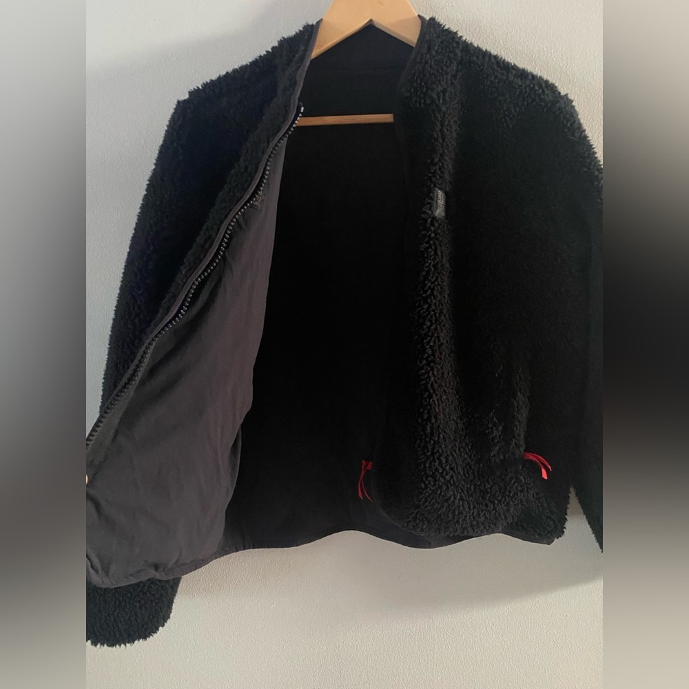 Topo Designs Women's Sherpa Jacket - Black size S M measurements - Picture 6 of 13